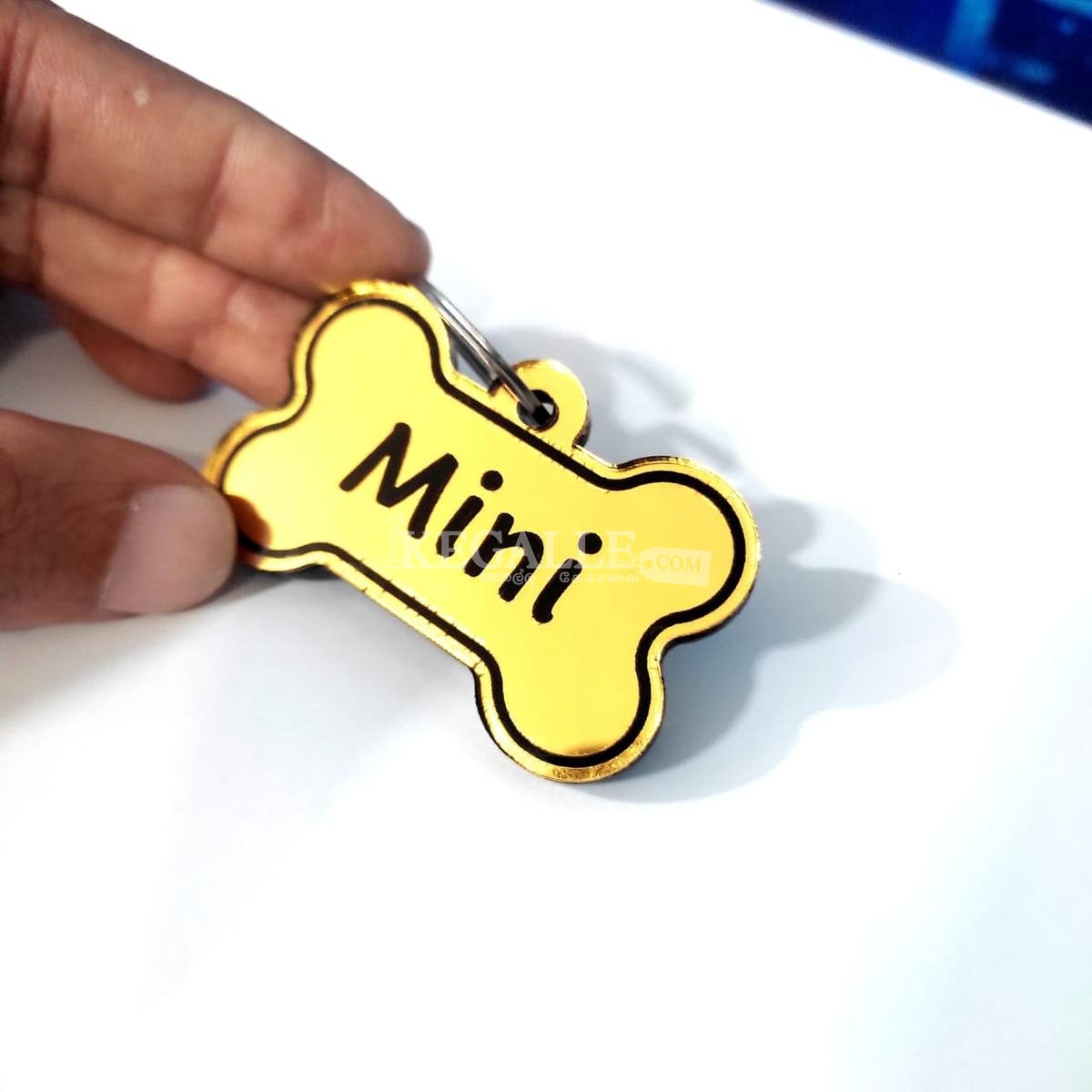 Dog Tags Gold Mirror Actylic customize