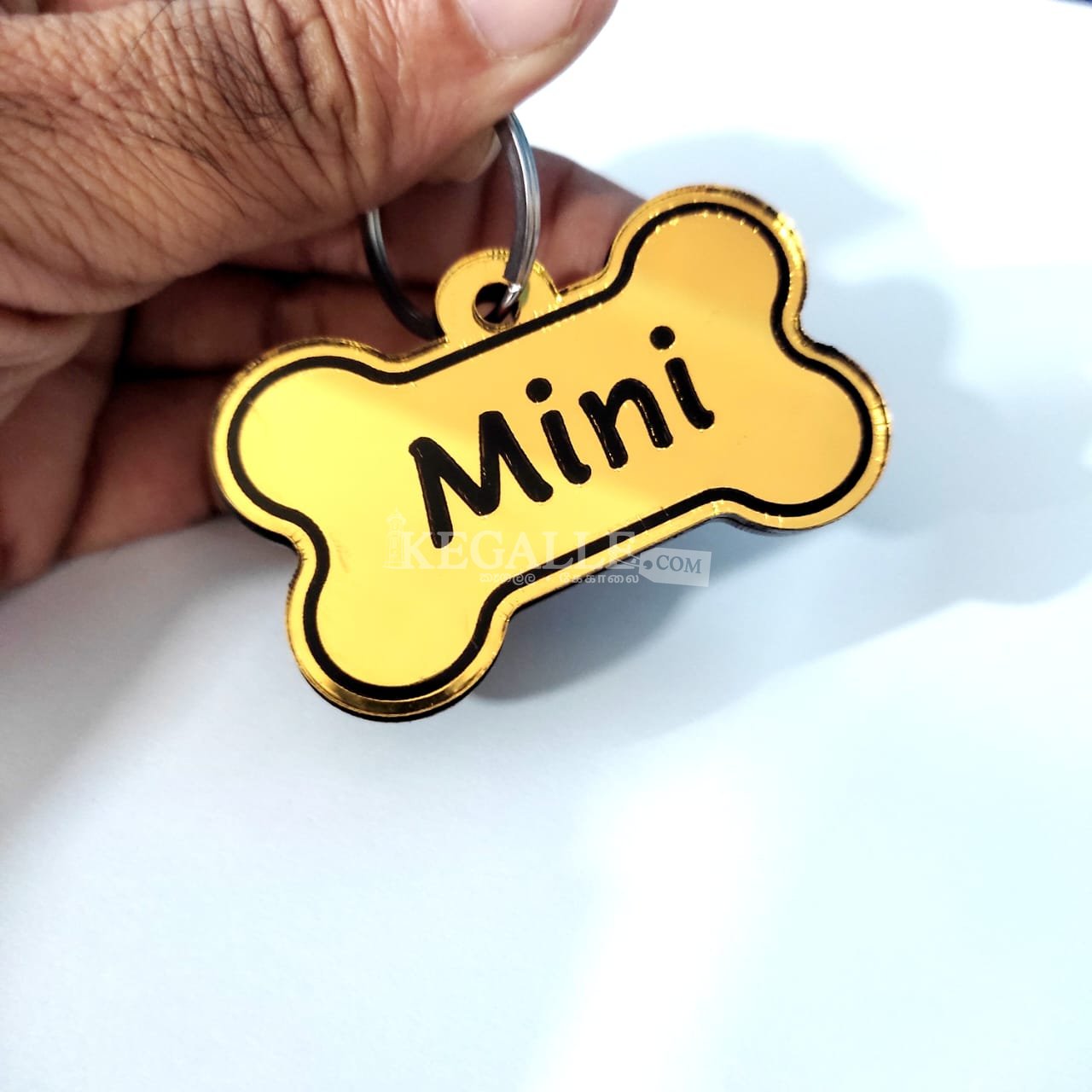 Dog Tags Gold Mirror Actylic customize