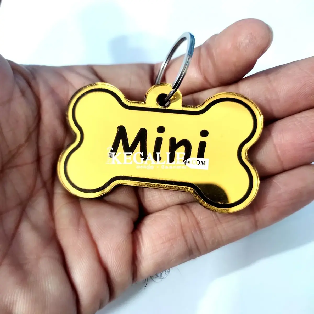 Dog Tags Gold Mirror Actylic customize